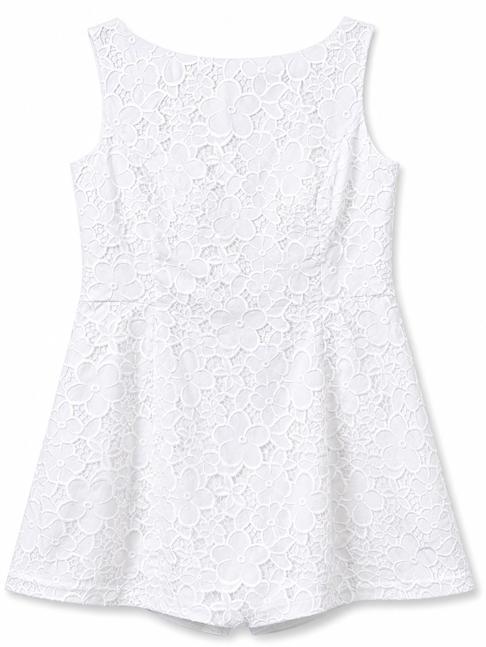 Lilly Pulitzer Jules Skirted Romper White Floral Lace NWT Size 14